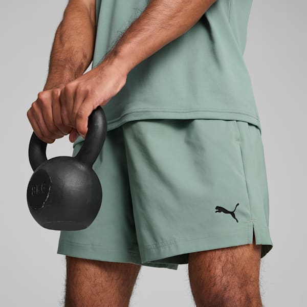 Train All Day Men's 5" Woven Training Shorts, Green Moon, extralarge-IND